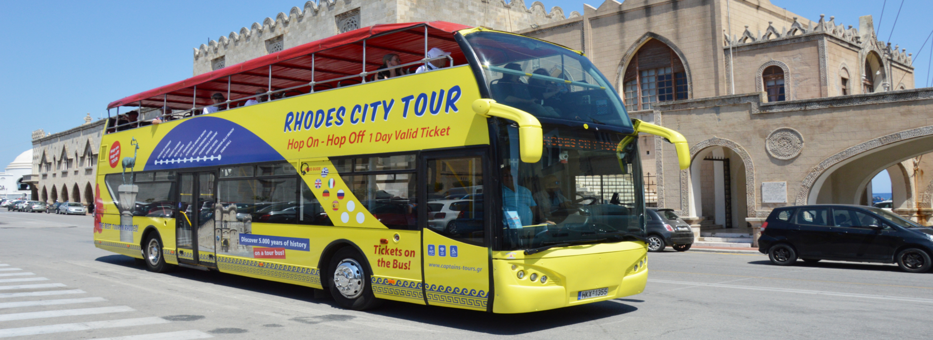 Visite de la ville de Rhodes avec OpenBus de Captains Tours