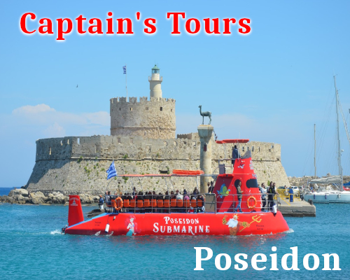 Poseidon Onderzeeër 360 | Captains Tours Rhodos Griekenland